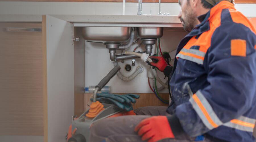Camera Pipe Inspection Under Slab in Orting, WA